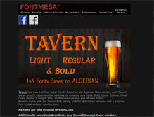 Tablet Screenshot of fontmesa.com